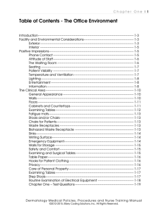 Table of Contents - The Office Environment