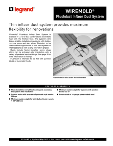 WIREMOLD® Flushduct Infloor Duct System