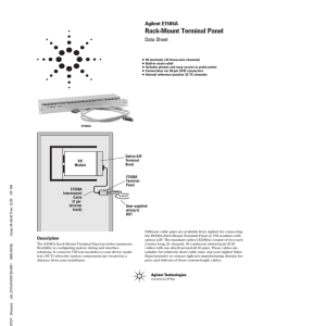 Rack-Mount Terminal Panel