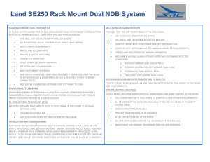 Land SE250 Rack Mount Dual NDB System Safety and Reliability