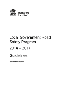 Local Government Road Safety Program Guidelines 2014-2017