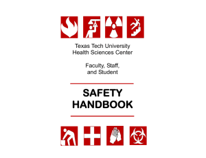 Safety Handbook - Texas Tech University Health Sciences Center