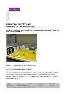 radiation safety unit - The University of Manchester
