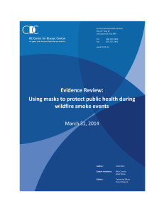 Evidence Review: Using masks to protect public health during