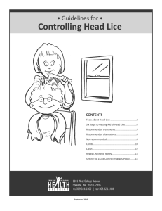Controlling Head Lice - Spokane Regional Health District