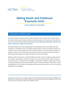 Sibling Death and Childhood Traumatic Grief