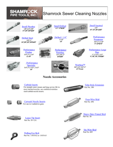 Shamrock Sewer Cleaning Nozzles