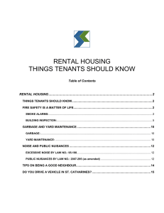 rental housing things tenants should know