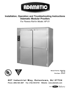 Installation, Operation and Troubleshooting Instructions