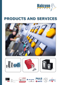 Halcyon Drives Products and Services Brochure