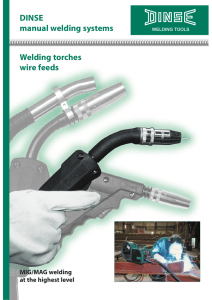 DINSE manual welding systems Welding torches