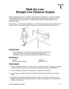 Walk the Line: Straight Line Distance Graphs