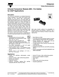 Vishay TFDU4101-TT3 Datasheet