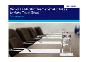 Senior Leadership Teams: What It Takes to Make Them