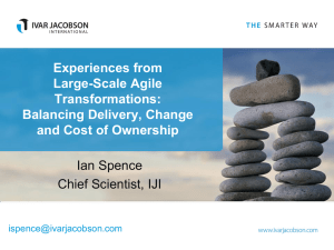 Balancing Delivery, change and the Cost of Ownership