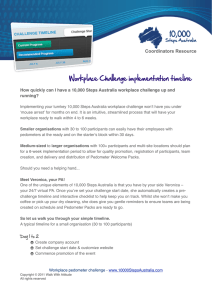 Workplace Challenge Implementation Timeline