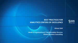 best practices for analytics centers of excellence