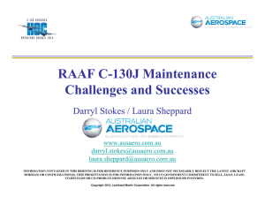 RAAF C-130J Maintenance Challenges and