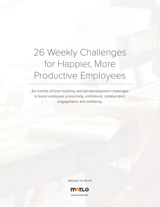 26 Weekly Challenges for Happier, More Productive