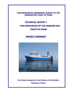 fish resources assessment survey of the arabian sea coast of oman