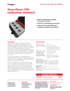 Three-Phase TTR® Calibration Standard
