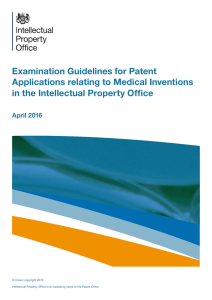 Examination Guidelines for Patent Applications relating to