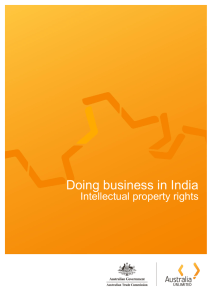 Doing business in India: Intellectual property rights