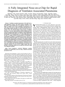 A Fully Integrated Nose-on-a-Chip for Rapid Diagnosis of Ventilator