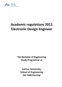 Bachelor of Engineering in Electronic Design (2011)