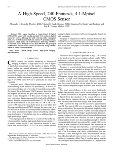 A high-speed, 240-frames/s, 4.1-mpixel CMOS sensor