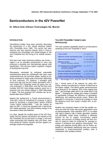 Semiconductors in the 42V PowerNet