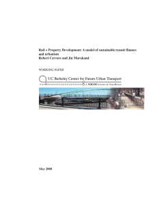 Rail + Property Development - Institute of Transportation Studies