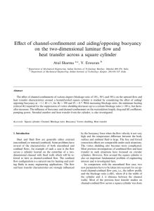 Effect of channel-confinement and aiding/opposing buoyancy on the