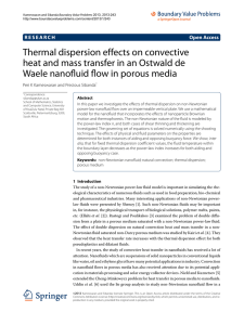 Thermal dispersion effects on convective heat and mass transfer in