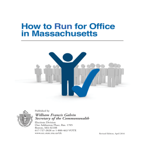 How to Run for Office in Massachusetts