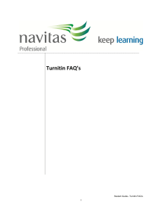 Turnitin FAQ`s - Australian College of Applied Psychology