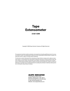 Tape Extensometer