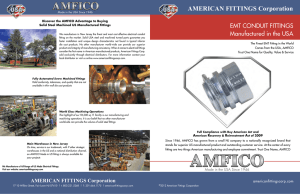 AMFICO EMT Brochure - AMERICAN FITTINGS Corp | Made in USA
