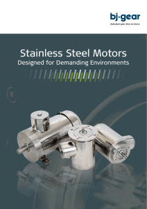 Stainless steel motors - BJ-Gear