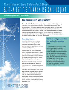 Transmission Line Safety - NextBridge Infrastructure