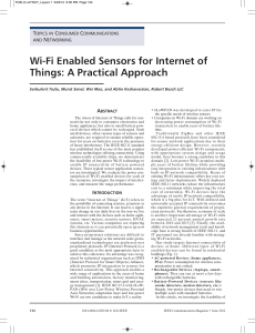 Wi-Fi Enabled Sensors for Internet of Things: A Practical Approach