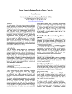 Latent Semantic Indexing Based on Factor Analysis