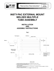 insty-pac external mount welded multiple tube