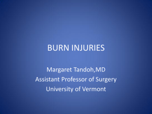 burn injuries - University of Vermont