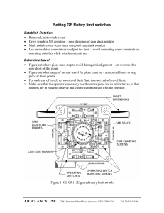 Setting GE Rotary limit switches