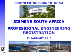 siemens south africa professional engineering registration