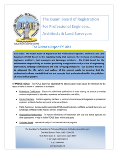 The Guam Board of Registration For Professional Engineers