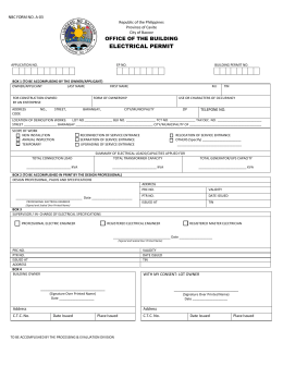 electrical permit studylib