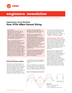 ADM-APN019-EN (02/06): How VFDs Affect Genset Sizing