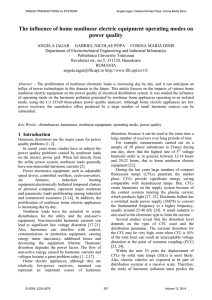 The influence of home nonlinear electric equipment